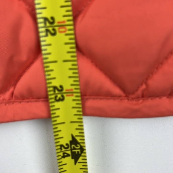 Eddie Bauer  Full Zip Orange Puffer Vest - Picture 5 of 6